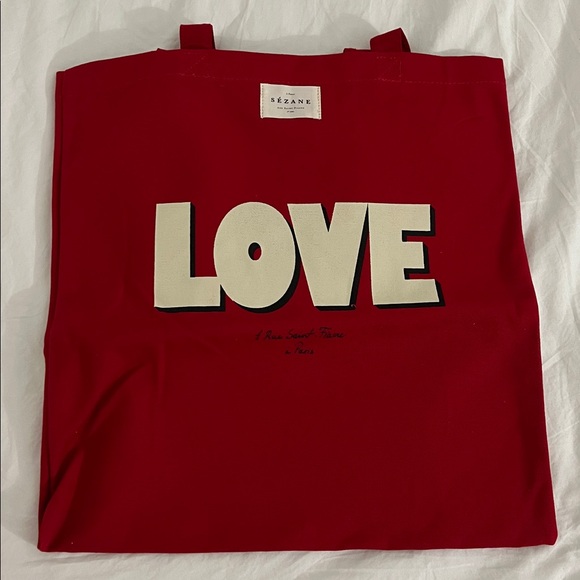 NWT Sézane Black Leather Tote Bag - Picture 9 of 12